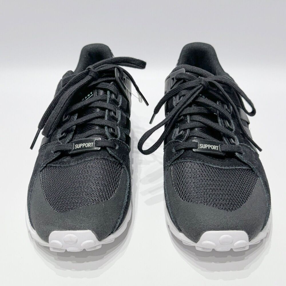 NWOB Adidas EQT Support RF Black Suede Shoes Sneakers Walking Women’s Size 6.5 - Picture 4 of 8